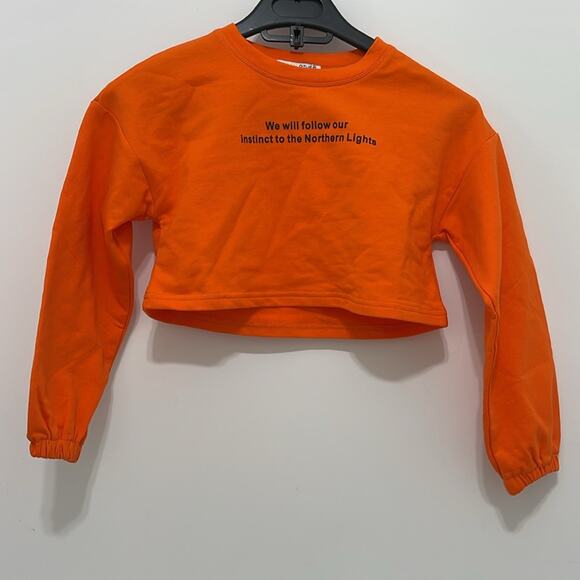 Moon River Girl’s long Sleeve Cropped Top Size 4-5 Years NWT - Picture 8 of 8